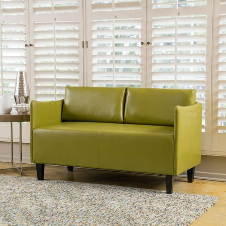 faux leather loveseat noble house nina 52 faux leather loveseat noble house nina 52